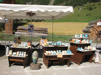 Mon banc sur un marché.